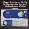Gambar MASKER SENSI CONVEX 3D-4PLY EARLOOP(1 BOX ISI 20PCS ATAU ECER ISI 4PC) - Repack 4sCampur dari Saudara Jaya Jakarta Pusat 4 Tokopedia