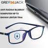Gambar GREY JACK/kacamata anti radiasi blueray+photocromic 2IN1 TR90 2821 - Black glossy dari Grey Jack Jakarta Pusat 4 Tokopedia
