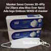 Gambar MASKER SENSI CONVEX 3D-4PLY EARLOOP(1 BOX ISI 20PCS ATAU ECER ISI 4PC) - Repack 4sCampur dari Saudara Jaya Jakarta Pusat 3 Tokopedia