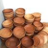 Gambar Mangkuk kayu 12cm mangkok kayu mahoni dari kulodereng Kota Batu 3 Tokopedia