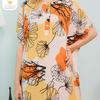Gambar Oriana Daster Busui Kalong Cyra Series - Orange dari Oriana Homewear Kab. Bekasi 3 Tokopedia