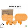Gambar Glori Melamine Set Makan Keluarga Piring Makan Gelas Mangkok FS001 - Hijau dari Glori Melamine Kab. Tangerang 6 Tokopedia