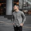 Gambar BROODIS Kemeja Polos Basic Slimfit Lengan Panjang Collarless Grey - S, Collarless Grey dari Broodis Kota Tangerang Selatan 1 Tokopedia