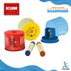 Gambar Rautan KUM Sharpener 226 Wax Crayon Round Point Container - BLUE dari Artemedia Shop Kota Bandung 5 Tokopedia