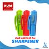 Gambar Rautan Pensil KUM Sharpener Cap Jar Slip On - BLUE dari Artemedia Shop Kota Bandung 2 Tokopedia