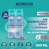 Gambar Lavender 2x 550ml Air Disinfectant Spray - NORVUS dari Norvus Indonesia Jakarta Barat 1 Tokopedia