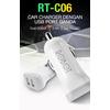 Gambar Robot RT-C06 Car Charger 2.4A Dual USB - Original Saver Mobil Vivan dari bestdeal official Jakarta Pusat 5 Tokopedia
