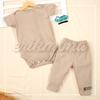 Gambar ❤️baju bayi jumper bayi polos autumn series earth tone comfy set - moca, M Top Only dari ermon baby and kids Kota Malang 9 Tokopedia