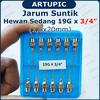 Gambar Jarum Suntik Hewan Sedang 19G x 3/4 inch Vaksin Kambing Anjing Kucing dari ArtupicPeralatanPeternak Kota Tangerang Selatan 3 Tokopedia