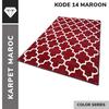 Gambar KARPET MAROC 14 WARNA 160X210 - MERAH TERANG dari Carpet Shop Indonesia Jakarta Utara 7 Tokopedia
