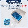 Gambar Jarum Suntik Hewan Besar 14G x 3/4 inch Vaksin Sapi Babi Kuda Needle dari ArtupicPeralatanPeternak Kota Tangerang Selatan 5 Tokopedia