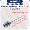 Gambar Jarum Suntik Hewan Sedang 19G x 3/4 inch Vaksin Kambing Anjing Kucing dari ArtupicPeralatanPeternak Kota Tangerang Selatan 2 Tokopedia