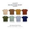 Gambar ARDENLEON Unisex Rib Button Shirt Atasan Anak (6 Mo-4 Yr) - Army Green, S (6-12 Mo) dari ARDENLEON Jakarta Barat 9 Tokopedia