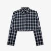 Gambar Geoff Girls Official - Joan Navy Brown Stripe | Kemeja | Flannel - M dari Geoff Max Official Kota Bandung 1 Tokopedia