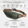 Gambar TAS SELEMPANG PRIA WATERPROOF WAIST BAG TREX PRIA ANTI AIR ANTI SOBEK - GREY dari Heylook Official Kota Tangerang 3 Tokopedia