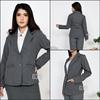 Gambar Blazer Hitam Formil Kerja Kantor Wanita 01 - Abu-abu, S dari G21 Jakarta Selatan 1 Tokopedia