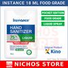 Gambar Instance Hand Sanitizer Liquid Spray 18 mL FOOD GRADE 18mL Cair dari Nichos Store Kota Tangerang 1 Tokopedia