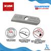 Gambar Rautan Pensil KUM Sharpener Polystyrene 4 in 1 Container - RED dari Artemedia Shop Kota Bandung 3 Tokopedia