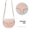 Gambar Miniso Tas Selempang Wanita Crossbody Bag Setengah Lingkaran - Merah Muda dari Miniso Indonesia 4 Tokopedia