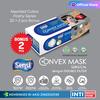 Gambar SENSI - Convex Mask 4 Ply | Masker Sensi | Masker Earloop 4 Ply - Merah dari INTI MEDIKA STORE Kota Bandung 9 Tokopedia