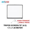 Gambar Tripod Screen Projector 70 4:3 / Layar Proyektor Inforce 70" dari INFORCE INDONESIA Kota Surabaya 1 Tokopedia