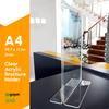 Gambar Acrylic Tent Holder / Tempat Brosur Akrilik / Nomor Meja ukuran A4 dari Quickprint Indonesia Jakarta Barat 2 Tokopedia