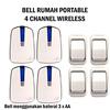 Gambar BELL WIRELESS PORTABLE 4 CHANNEL -BEL DINGDONG RUMAH-RUKO-KANTOR-HOTEL dari EtalaseBelanja Jakarta Pusat 1 Tokopedia