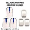 Gambar BELL WIRELESS PORTABLE 3 CHANNEL -BEL DINGDONG RUMAH-RUKO-KANTOR-HOTEL dari EtalaseBelanja Jakarta Pusat 1 Tokopedia