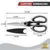 Gambar Bright Crown Gunting Dapur Multifungsi Stainless Steel / Gunting Multi dari Bright Crown Official Kab. Tangerang 3 Tokopedia
