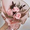Gambar HER.FLORIST 3PCS Soap and Dried Flowers Bouquet / Buket Bunga Sabun - pink muda dari Her.Florist Kota Tangerang Selatan 1 Tokopedia