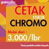 Gambar Cetak STIKER/ STICKER A3+ CHROMO GLOSSY HIGH QUALITY - Chromo Biasa dari grafur digital printing Jakarta Barat 1 Tokopedia