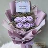 Gambar HER.FLORIST 6PCS Soap Rose Regular and Dried Flowers Bouquet - ungu tua dari Her.Florist Kota Tangerang Selatan 3 Tokopedia
