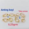 Gambar ANTING BAYI EMAS 300/375/420 ANTING GIPSI PENTOL POIOS 1/4GRAM. - no1pentol polos dari ONLINE SHOP MR Kab. Karawang 2 Tokopedia