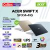 Gambar ACER SWIFT X SFX14-41G - R5-5600U 16GB 512GB RTX3050 14" FHD W10 OHS - R5-5500U dari Collins Official Jakarta Pusat 1 Tokopedia