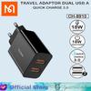 Gambar ADAPTOR KEPALA CHARGER BASEUS 24W QC 3.0 FAST QUICK CHARGING ORIGINAL - MCD 2USB 18W dari GADVENTIA Official Store Jakarta Barat 1 Tokopedia