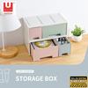 Gambar UNISOH LACI MINI LEMARI PLASTIK SUSUN KOTAK PENYIMPANAN DRAWER STORAGE - PINK BLUE dari UNISOH Jakarta Barat 2 Tokopedia