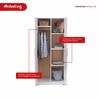 Gambar Mobeliving - Furniture Lemari 2 Pintu Full Putih Terbaru dari Mobeliving Kota Bogor 2 Tokopedia