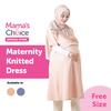Gambar Mama's Choice Maternity Knitted Dress - Baju Hamil dan Menyusui Elegan - Merah Muda dari MamasChoiceID Jakarta Timur 1 Tokopedia