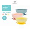 Gambar MUGU Suction Bowl Mangkok Makan Bayi Anak Anti Tumpah 450ml - Merah Muda dari MOOIMOM Official 2 Tokopedia
