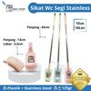 Gambar Sikat WC Segi Stainless Steel Candid - Biru dari Geboy Shopp Jakarta Barat 1 Tokopedia