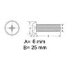 Gambar skrup baut screw plastik putih nylon M6 x 25 mm dari SentraOnlineShop Kab. Tangerang 2 Tokopedia