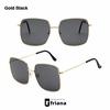Gambar Kacamata Hitam Wanita Pria Unisex Frame Kotak Persegi Fashion Eyewear - Gold-black dari Friana Gallery Kota Tangerang Selatan 2 Tokopedia