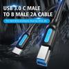 Gambar Vention Kabel USB-C to USB-B 3.0 2A for HDD 4TB Camera Digital Video - CQV, 0.25 Meter dari Vention Indonesia Jakarta Barat 2 Tokopedia