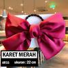 Gambar Fynshop ♛ AR15 Ikat Rambut Pita Besar Korea / Karet Rambut - Karet Merah dari Fynshop official Kota Bogor 1 Tokopedia