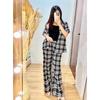 Gambar Setelan Piyama Wanita HomeWear One Set Trendy Bisa Untuk Outfit Jalan - Stripe Mustard dari DjiehanClothing Jakarta Utara 24 Tokopedia