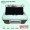 Gambar Goto Beto Kotak Tempat Makan Lunch Box Set Free Sendok Garpu - Biru dari GOTO Hardware Kota Tangerang 1 Tokopedia