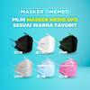 Gambar ONEMED - Masker 3D 4 Ply Surgical Earloop UFO |Model Sensi CONVEX KF94 - Hijau Tua dari INTI MEDIKA STORE 4 Tokopedia