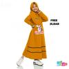 Gambar Ulikids Gamis Anak Perempuan Set Hijab Motif Unicorn Bahan Voxi (Free - Brown, M dari Uli Kids Official Shop Kota Tangerang 6 Tokopedia