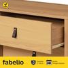 Gambar Fabelio Lemari Kabinet Minimalis Aksen Rottan MIKKU - Kayu Oak dari Fabelio Official Kota Tangerang 3 Tokopedia
