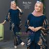 Gambar SETELAN WANITA WAKA-WAKA RULA KOMBINASI JUMBO / SATU SET BAJU DAN CELA - Hitam dari SENTILING Kab. Pekalongan 4 Tokopedia
